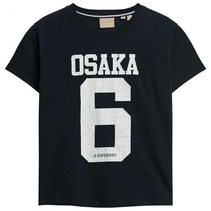 [해외]슈퍼드라이 Osaka Graphic Fitted 반팔 티셔츠 140312798 Eclipse Navy