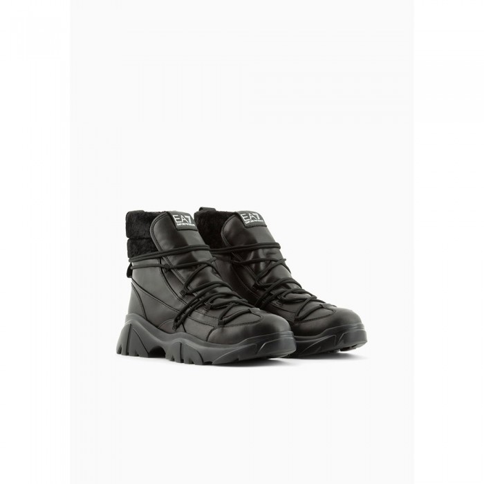 [해외]EA7 EMPORIO 아르마니 부츠 Boot Flakes 140347509 Tri.Black / Black Fur / Silver