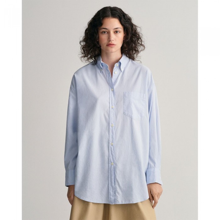 [해외]간트 긴 소매 셔츠 Os Luxury Oxford Bd 139689614 Muted Blue
