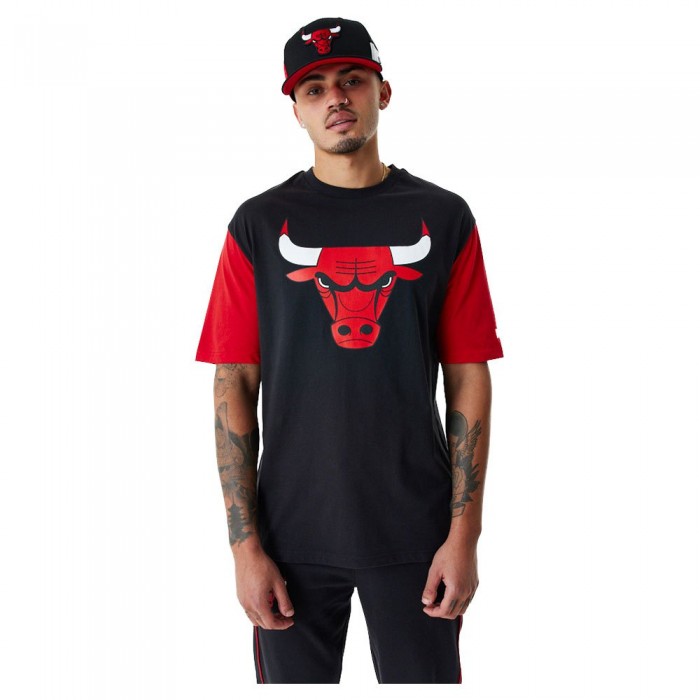 [해외]뉴에라 반팔 티셔츠 Chicago Bulls NBA Color Insert 140179930 Black FDR