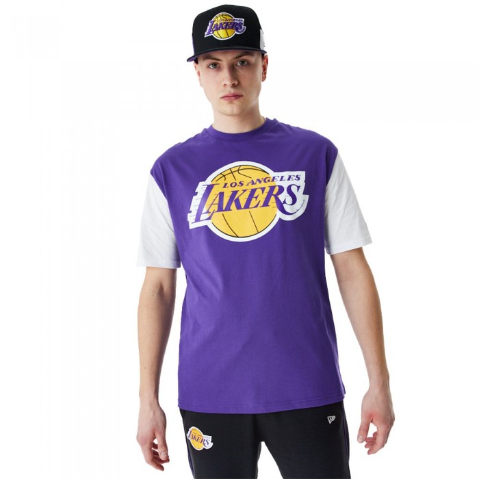 [해외]뉴에라 Los Angeles Lakers NBA Color Insert 반팔 티셔츠 140179939 TRP White
