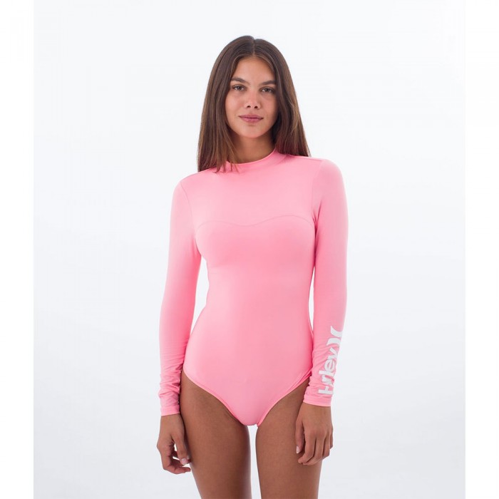 [해외]헐리 수영복 Oao Solid 집 Back Surf Suit 140363441 Pacific Pink