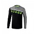 [해외]ERIMA Training Top 5-C 긴팔 티셔츠 3138487028 Black / Grey Marl / White