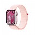[해외]APPLE Series 9 GPS Sport Loop 41 mm watch 1140371233 Pink / Light Pink