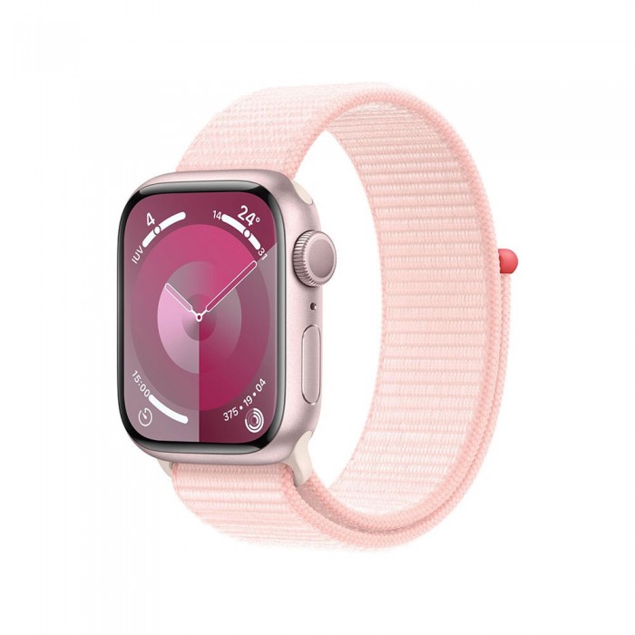 [해외]APPLE Series 9 GPS Sport Loop 41 mm watch 14140371233 Pink / Light Pink