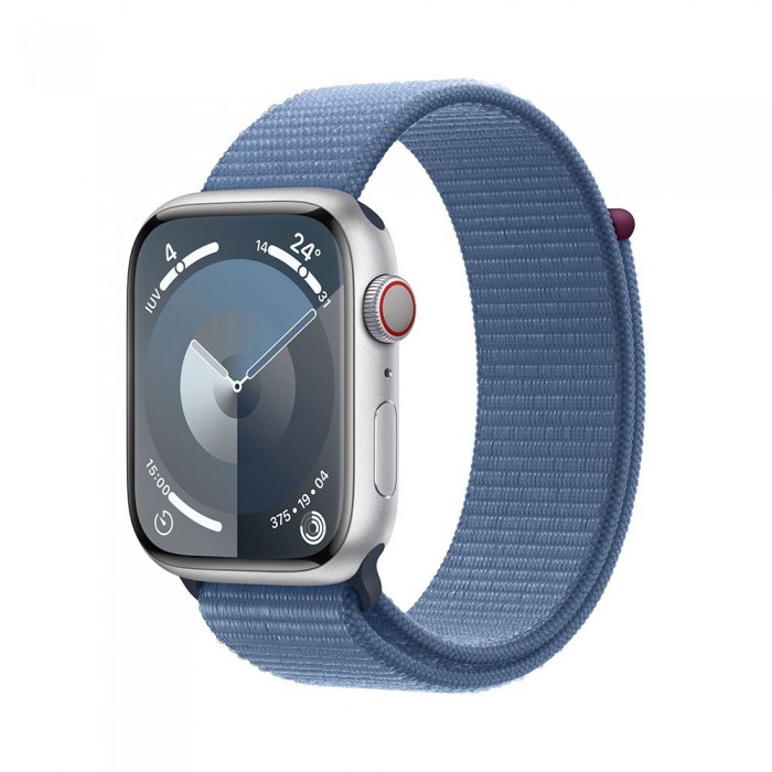 [해외]APPLE Watch Series 9 GPS+Cellular Loop 45 mm 14140371251 Silver / Winter Blue