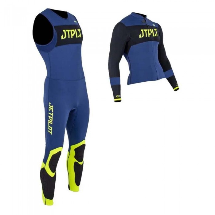 [해외]JETPILOT 재킷&민소매 백 지퍼 네오프렌 슈트 RX Race 14140334875 Navy / Yellow