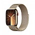 [해외]APPLE Watch Series 9 GPS+Cellular 45 mm 4140371242 Gold / Steel Milanese