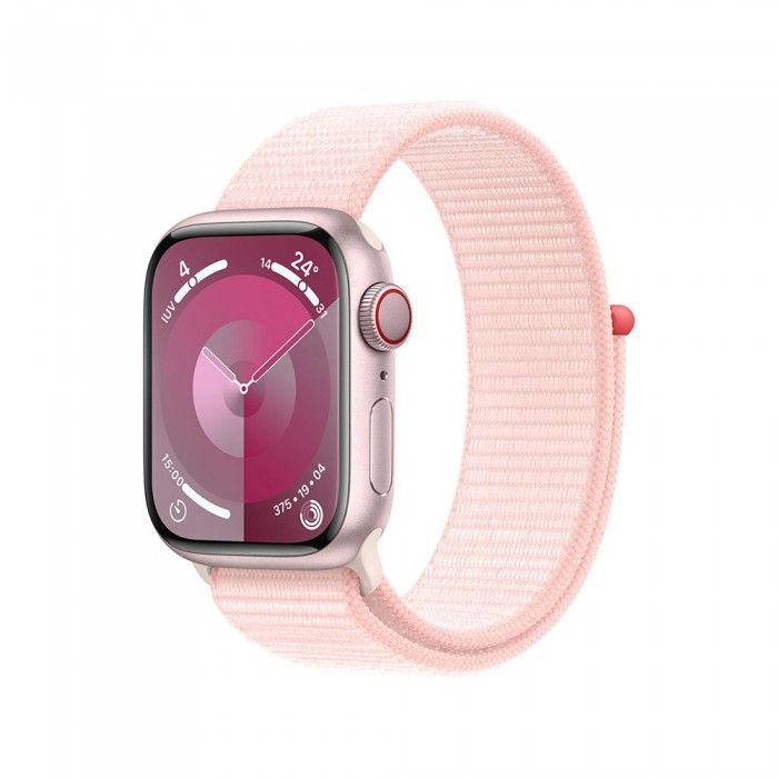 [해외]APPLE Series 9 GPS+Cellular Sport Loop 45 mm watch 12140371259 Pink / Light Pink