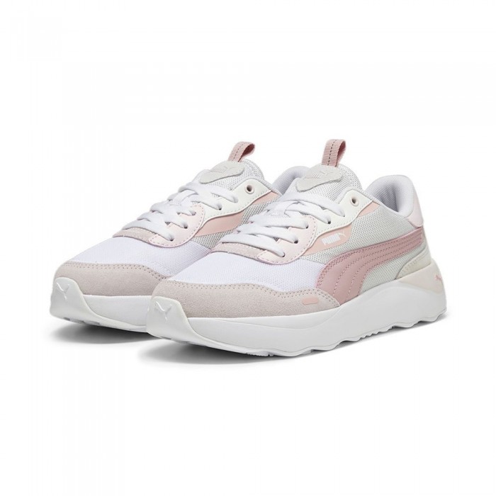 [해외]푸마 Runtamed Platform 운동화 139965025 Feather Gray / Future Pink / Puma White / Frosty Pink / Warm White