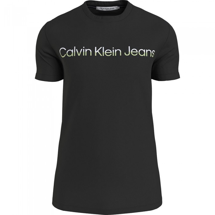[해외]캘빈클라인 JEANS 반팔 티셔츠 Mixed Institutional 로고 140375651 Black
