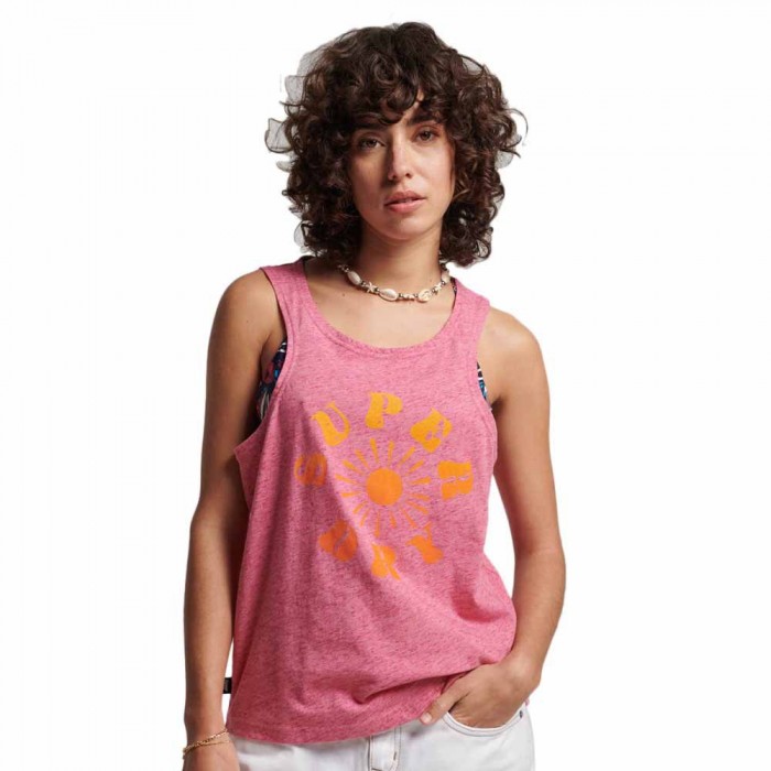 [해외]슈퍼드라이 Vintage Nostalgia 민소매 티셔츠 139930395 Fillmore Pink Snowy