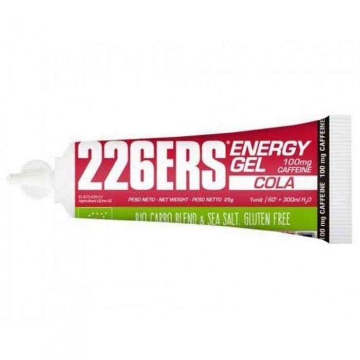 [해외]226ERS Energy Bio 100mg 25g 40 단위 카페인 콜라 에너지 젤 상자 7138250005 Red
