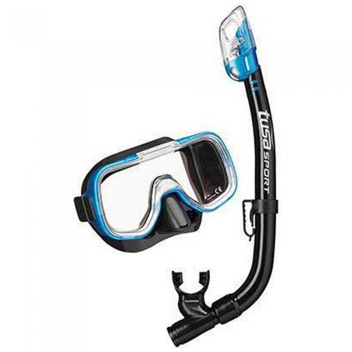 [해외]투사 SPORT UC2022P Mask&Tube Snorkeling Set 10139840424 Black / Fishtail Blue