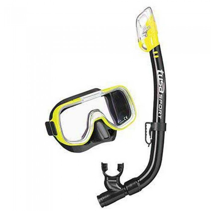[해외]투사 SPORT UC2022P Mask&Tube Snorkeling Set 10139840425 Black / Flash Yellow