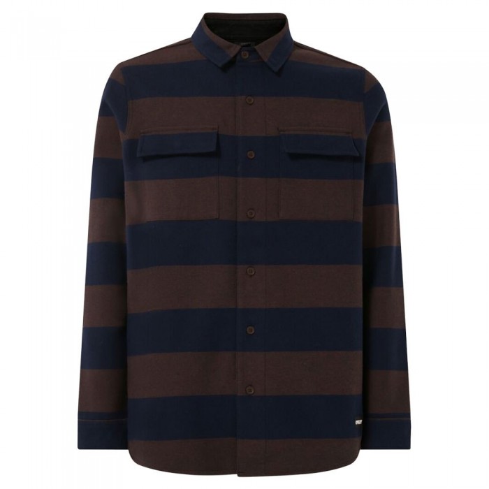 [해외]오클리 APPAREL 긴 소매 셔츠 Bear Cozy Flannel 5139742435 Blue / Brown Stripes
