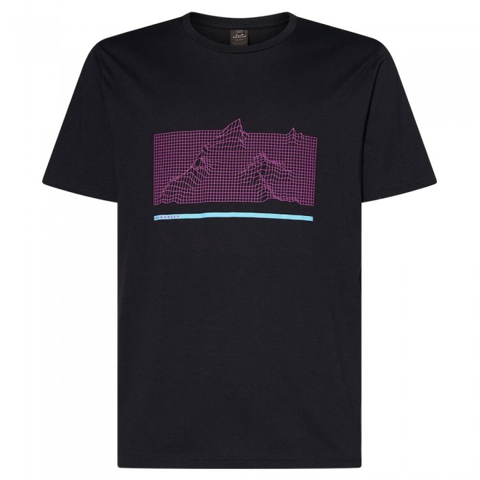 [해외]오클리 APPAREL 반팔 티셔츠 Digi-Mountains 5139742510 Blackout / Ultra Purple