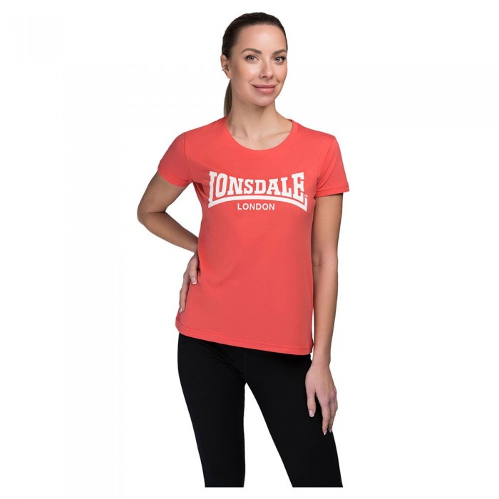 [해외]LONSDALE Cartmel 반팔 티셔츠 7140366815 Salmon / White