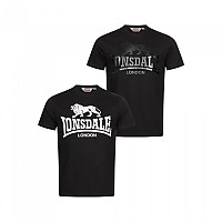 [해외]LONSDALE Kelso 반팔 티셔츠 2 단위 7140366826 Black / Black