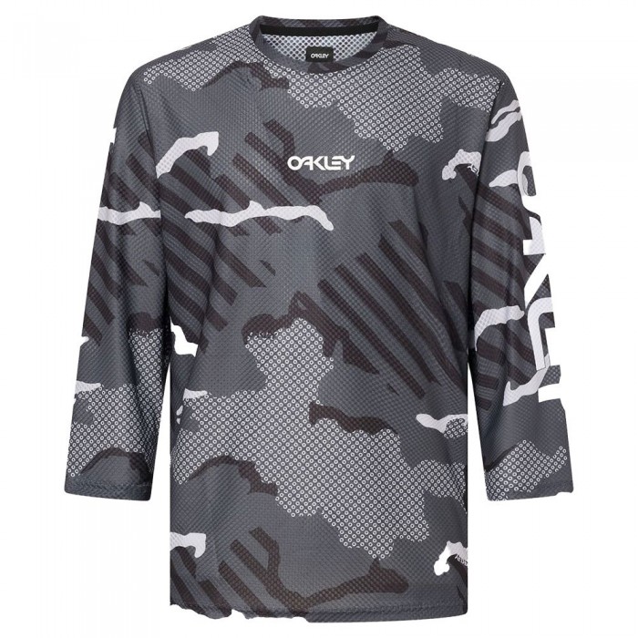 [해외]오클리 APPAREL Ride Free 긴팔 엔듀로 저지 1139743085 Black Stripe / Grip Camo