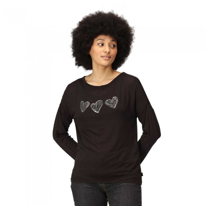 [해외]레가타 Carlene 긴팔 티셔츠 140170810 Black Hearts