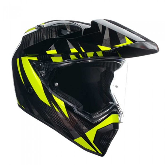 [해외]AGV OUTLET AX9 E2205 Multi MPLK 오프로드 헬멧 9139460200 Steppa Carbon / Grey / Yellow Fluo