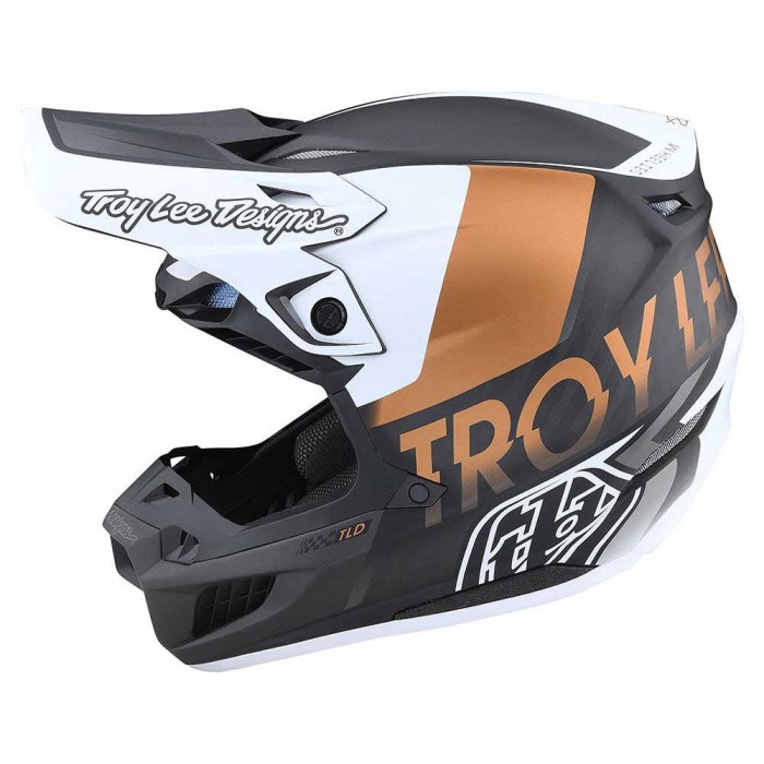 [해외]트로이리디자인 SE5 ECE Carbon 오프로드 헬멧 9140100123 Qualifier White / Bronze