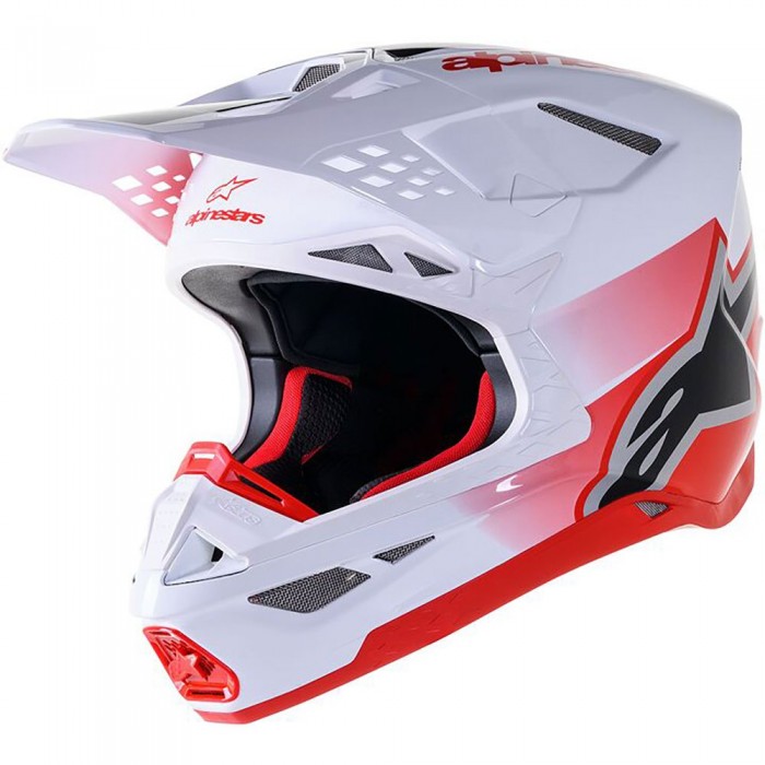 [해외]알파인스타 Supertech S-M10 Unite Ece 22.06 오프로드 헬멧 9140279112 Red / White