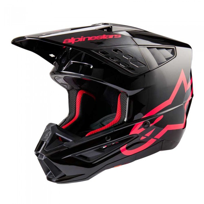 [해외]알파인스타 S-M5 Corp ECE 22.06 오프로드 헬멧 9140309016 Black Diva / Glossy Pink