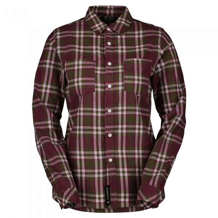 [해외]스캇 긴 소매 셔츠 Flannel 140163524 Fir Green / Wild Red
