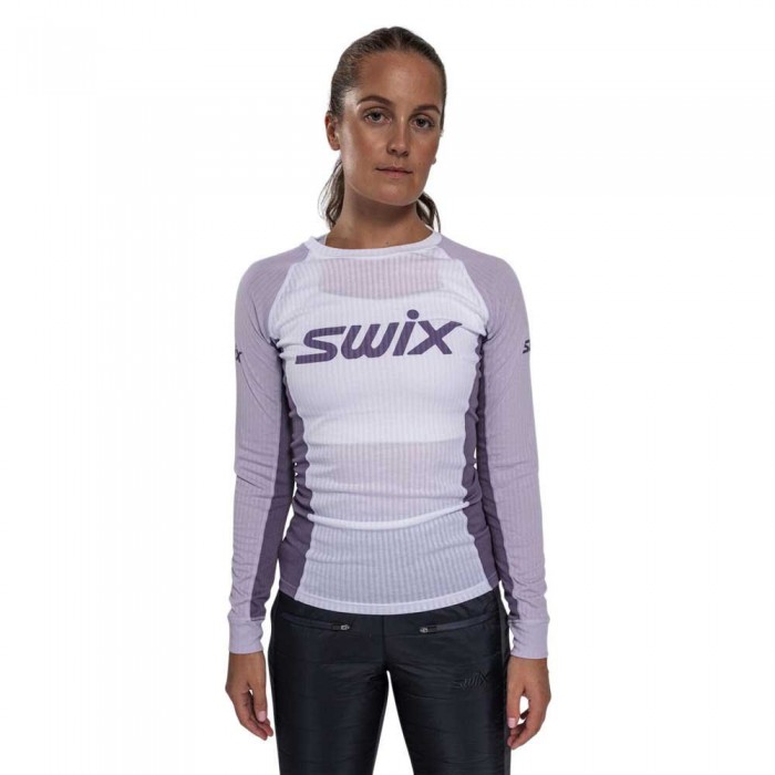 [해외]SWIX 긴팔 베이스 레이어 RaceX Classic 5139779344 Bright White / Dusty purple