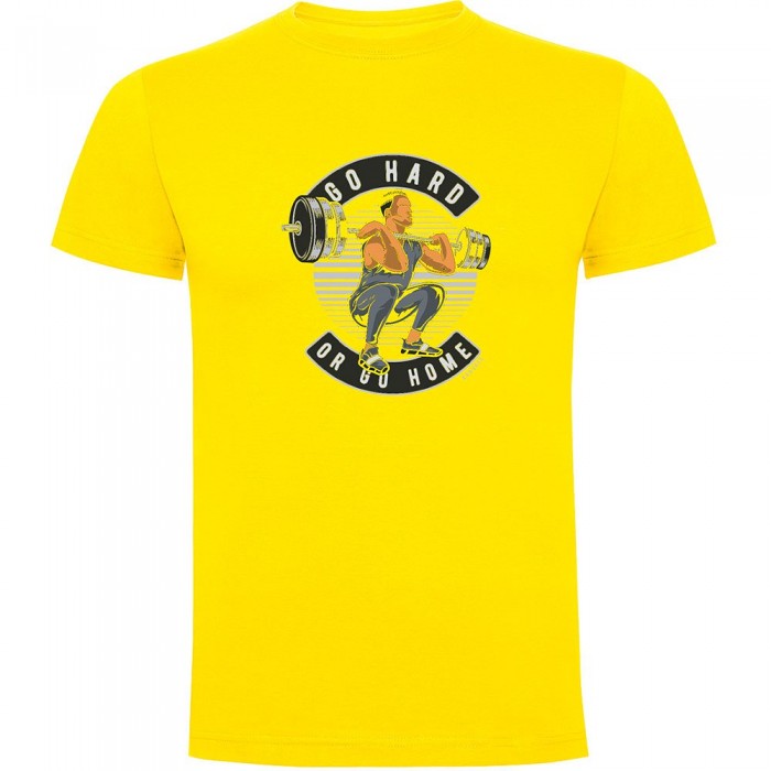 [해외]KRUSKIS 반소매 티셔츠 Go Hard 7140483380 Yellow