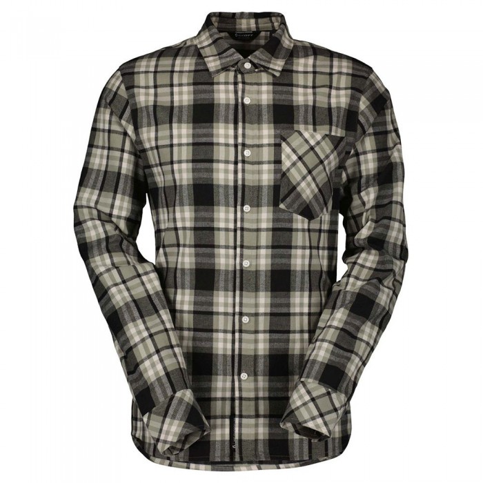 [해외]스캇 Flannel 긴팔 셔츠 1140163521 Dust Grey / Black