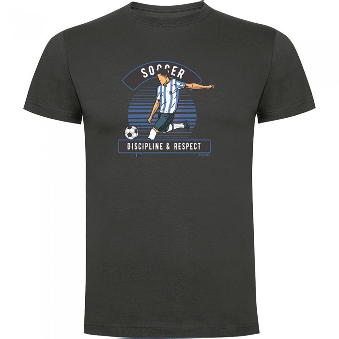 [해외]KRUSKIS Soccer Discipline 반팔 티셔츠 3140484208 Dark Grey