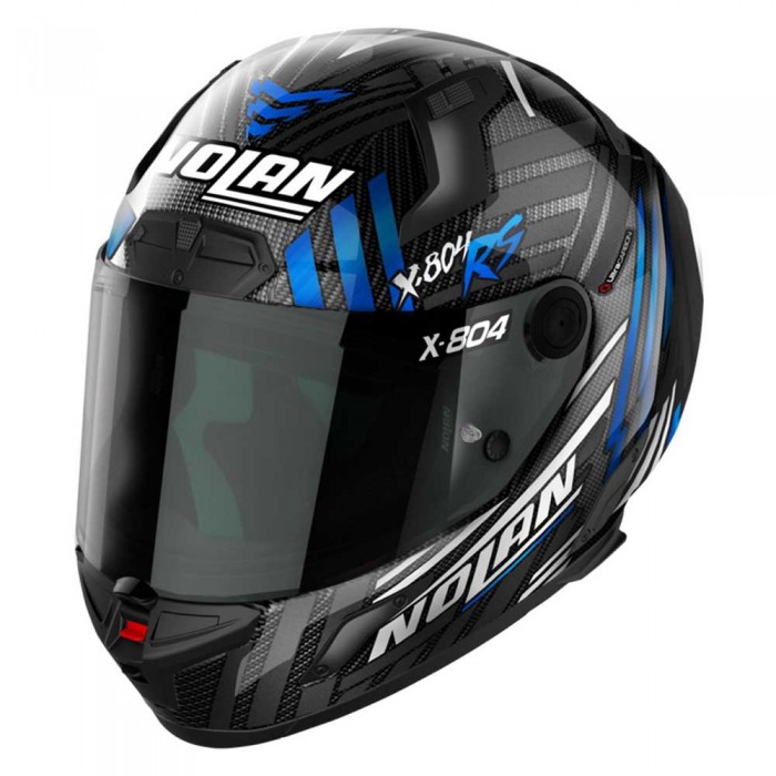 [해외]놀란 X-804 RS Ultra Carbon Spectre 풀페이스 헬멧 9140469717 Carbon / White / Chrome Blue
