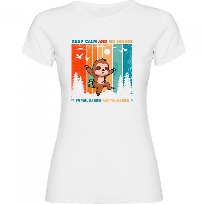 [해외]KRUSKIS Keep Calm Sloth 반팔 티셔츠 4140483523 White