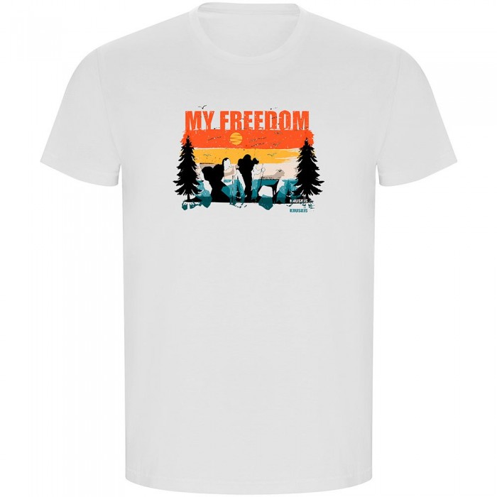 [해외]KRUSKIS My Freedom ECO 반팔 티셔츠 4140483652 White