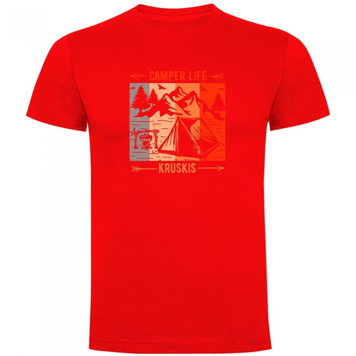 [해외]KRUSKIS Camper Life 반팔 티셔츠 4140483056 Red