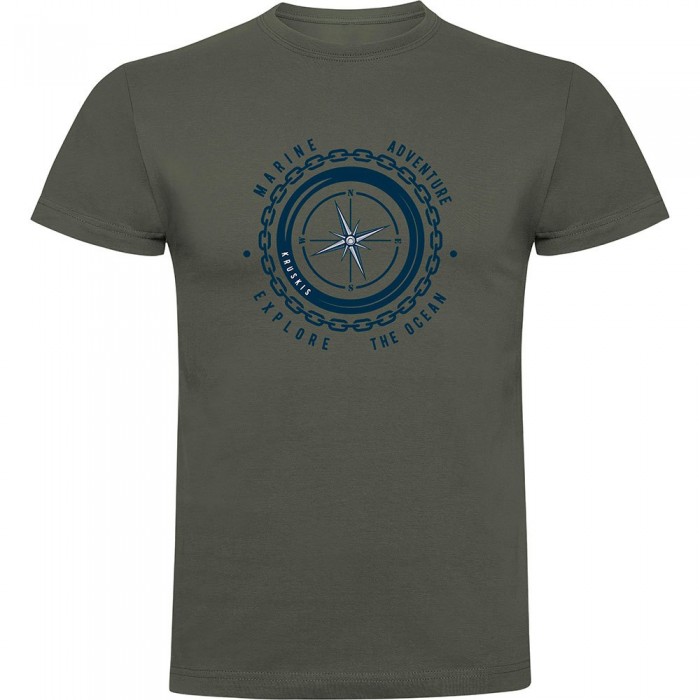 [해외]KRUSKIS Compass 반팔 티셔츠 4140483134 Dark Army Green