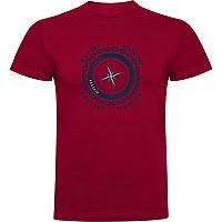 [해외]KRUSKIS Compass 반팔 티셔츠 4140483136 Dark Red