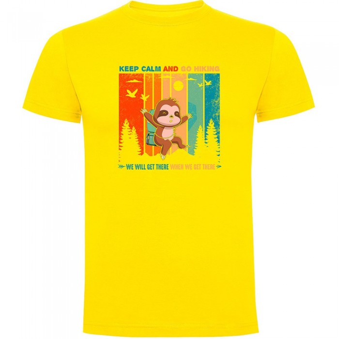 [해외]KRUSKIS Keep Calm Sloth 반팔 티셔츠 4140483526 Yellow
