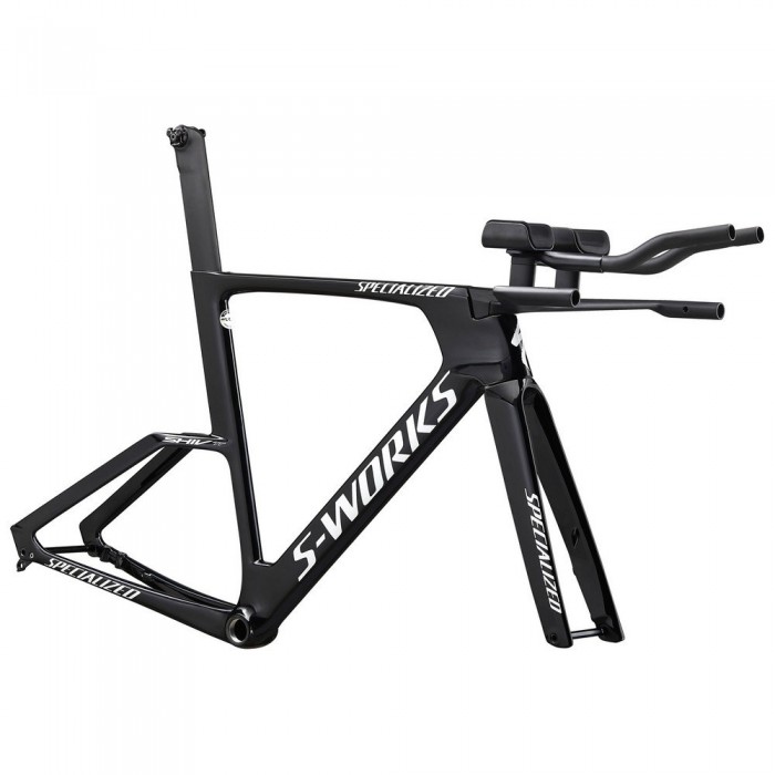 [해외]스페셜라이즈드 S-Works Shiv TT Disc 로드 프레임 1138193824 Gloss Tarmac Black / White