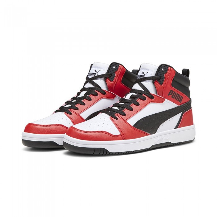 [해외]푸마 Rebound v6 운동화 139964960 Puma White / Puma Black / For All Time Red