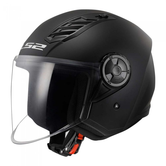 [해외]LS2 OF616 에어flow II 오픈 페이스 헬멧 9140233923 Solid Matt Black