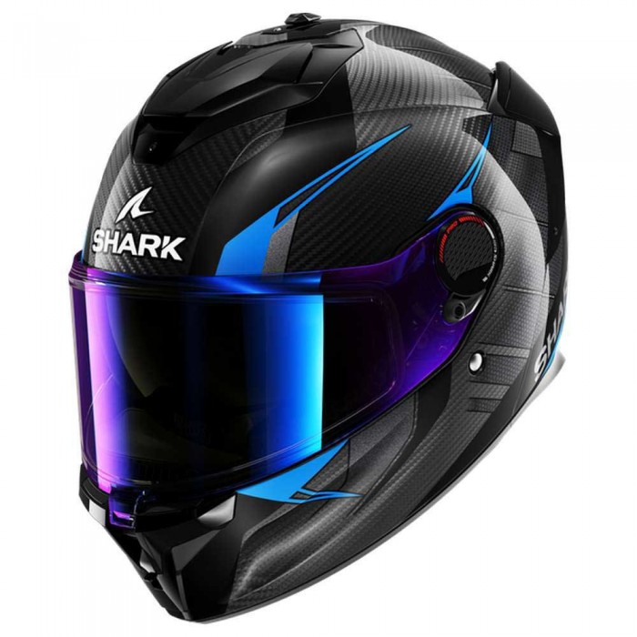 [해외]샤크 스파르탄 GT 프로 Kultram Carbon 풀페이스 헬멧 9140367327 Carbon / Black / Blue