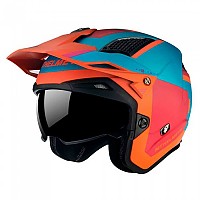[해외]MT 헬멧s 오픈 페이스 헬멧 리퍼비시 District SV S Analog 9140513161 Matt Orange / Light Blue