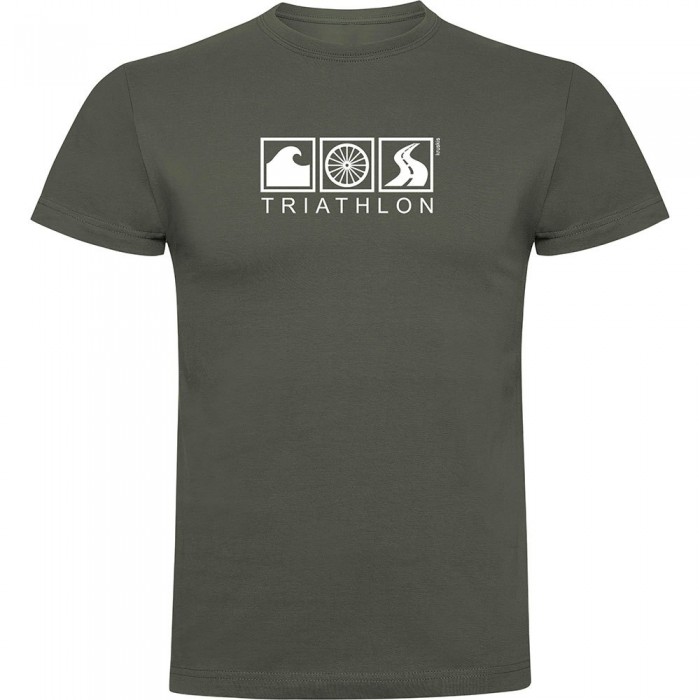 [해외]KRUSKIS Triathlon 반팔 티셔츠 6140496198 Dark Army Green