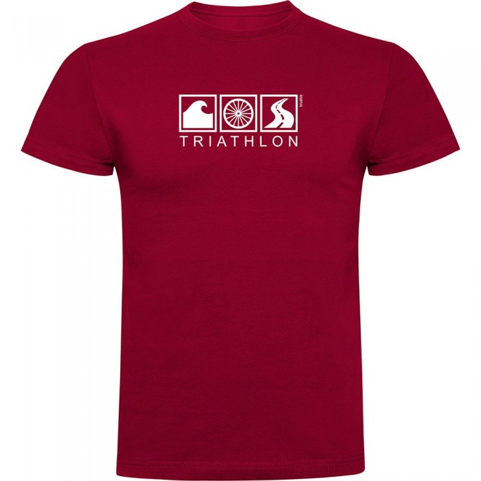 [해외]KRUSKIS Triathlon 반팔 티셔츠 6140496200 Dark Red