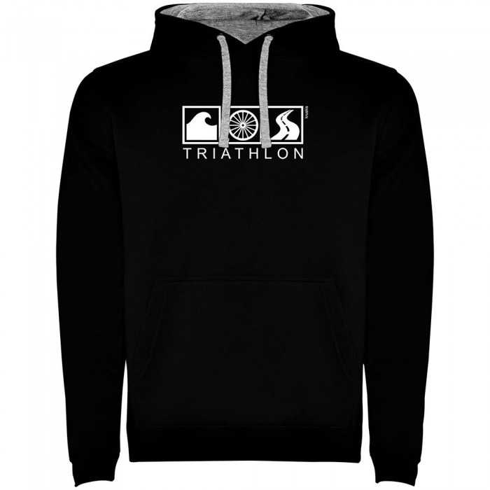 [해외]KRUSKIS 투톤 후디 Triathlon 6140496215 Black / Grey