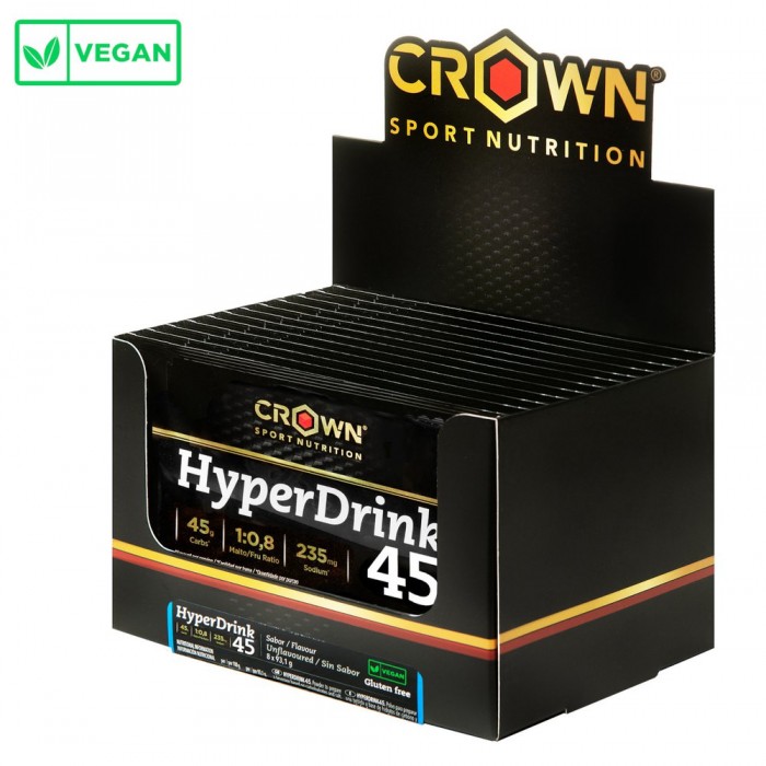 [해외]CROWN SPORT NUTRITION 에너지 향 주머니 상자 HyperDrink 45 47g 10 단위 중립적 7140367350 Black